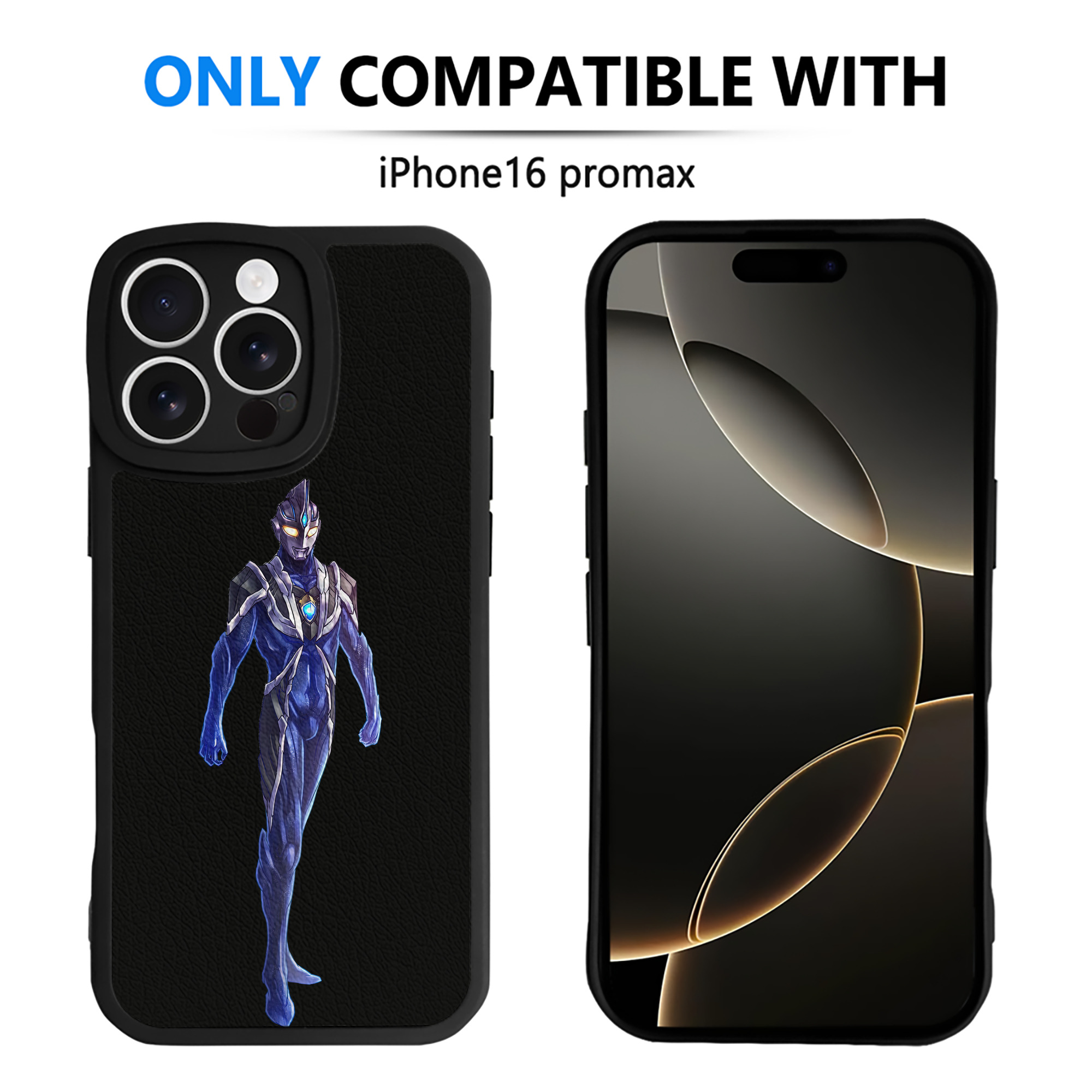 （画像用） ウルトラマン Ultraman 【iPhone 16シリーズ対応】シリコンスマホケース（レザー調） 材質：シリコン